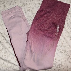 Pink ombré Gymshark leggings. Only worn a few times. In perfect conditions! :)
